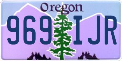 OR license plate 969IJR