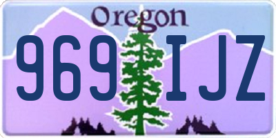 OR license plate 969IJZ