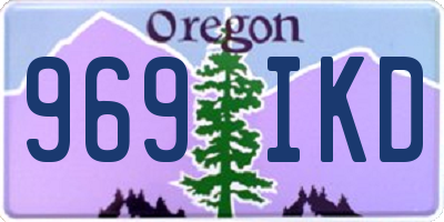 OR license plate 969IKD