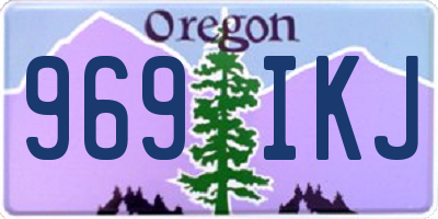 OR license plate 969IKJ