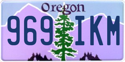 OR license plate 969IKM