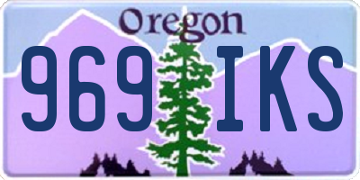 OR license plate 969IKS