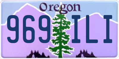 OR license plate 969ILI