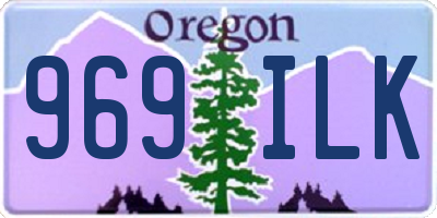 OR license plate 969ILK