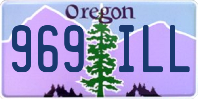 OR license plate 969ILL