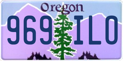 OR license plate 969ILO