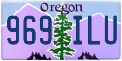 OR license plate 969ILU
