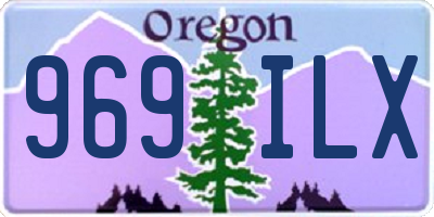 OR license plate 969ILX