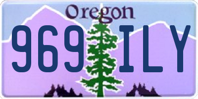 OR license plate 969ILY