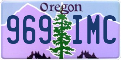 OR license plate 969IMC