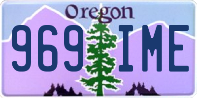 OR license plate 969IME