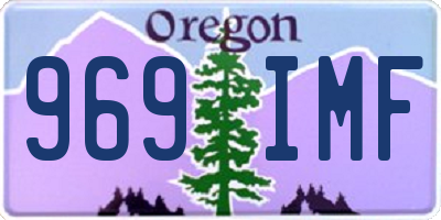 OR license plate 969IMF