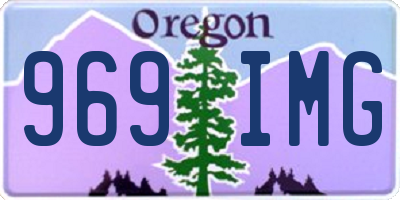 OR license plate 969IMG