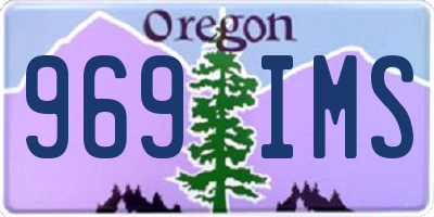OR license plate 969IMS