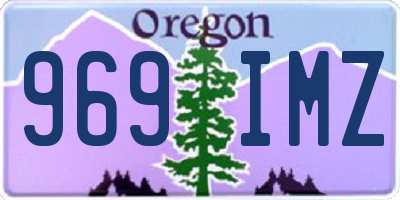 OR license plate 969IMZ