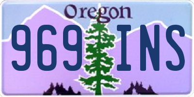 OR license plate 969INS
