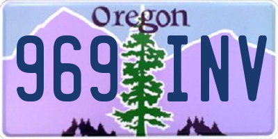 OR license plate 969INV