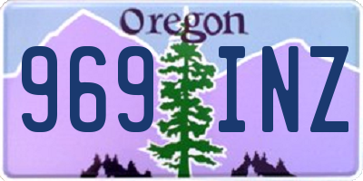 OR license plate 969INZ