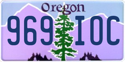 OR license plate 969IOC
