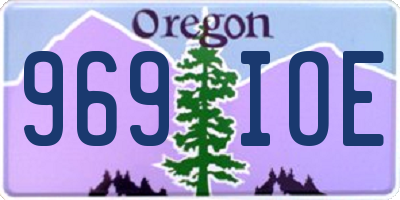 OR license plate 969IOE