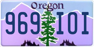 OR license plate 969IOI