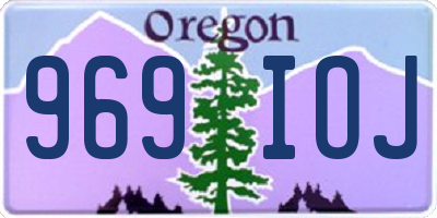 OR license plate 969IOJ