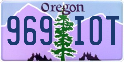 OR license plate 969IOT