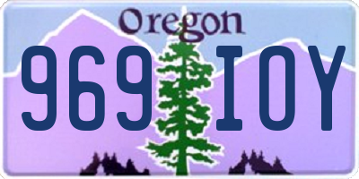 OR license plate 969IOY