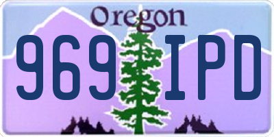 OR license plate 969IPD