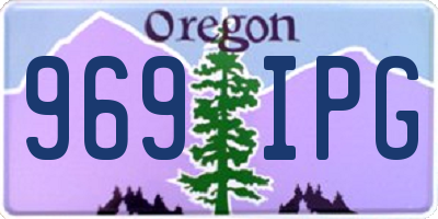 OR license plate 969IPG