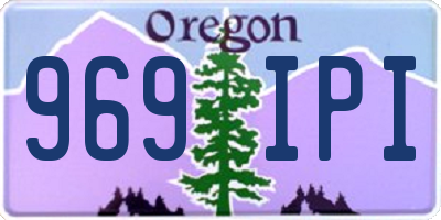 OR license plate 969IPI