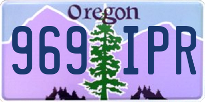 OR license plate 969IPR