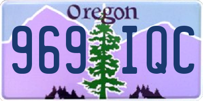 OR license plate 969IQC