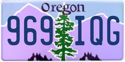 OR license plate 969IQG