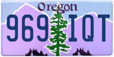 OR license plate 969IQT