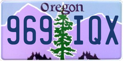 OR license plate 969IQX
