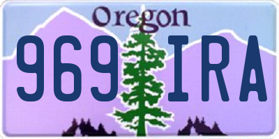 OR license plate 969IRA
