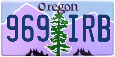 OR license plate 969IRB