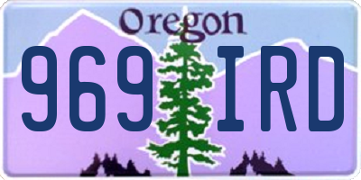 OR license plate 969IRD