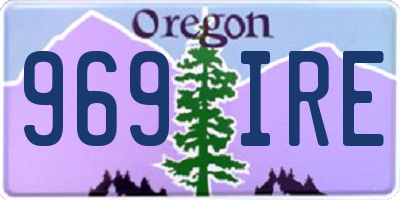 OR license plate 969IRE