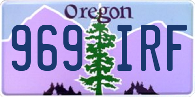 OR license plate 969IRF