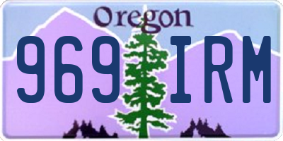 OR license plate 969IRM