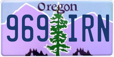 OR license plate 969IRN