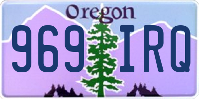 OR license plate 969IRQ