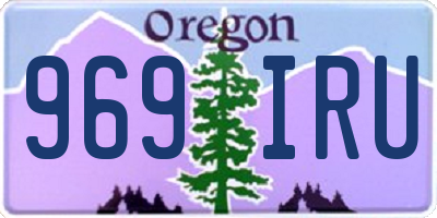 OR license plate 969IRU