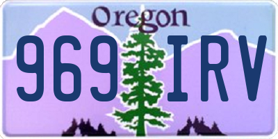 OR license plate 969IRV