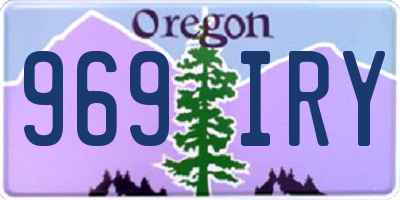 OR license plate 969IRY