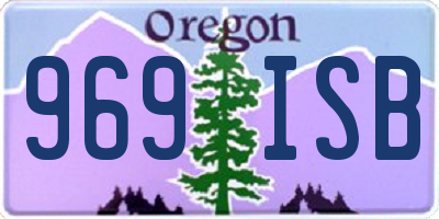 OR license plate 969ISB