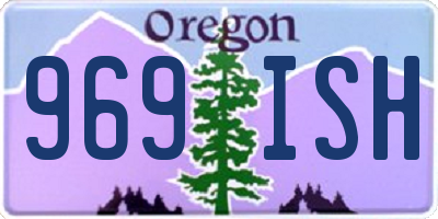 OR license plate 969ISH