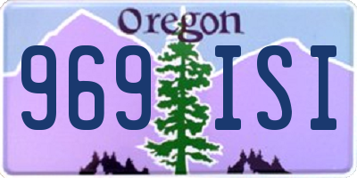 OR license plate 969ISI